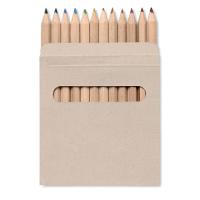 12 coloured pencils set
