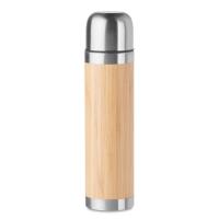 Double wall bamboo cover flask