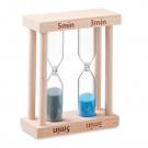 Set of 2 wooden sand timers