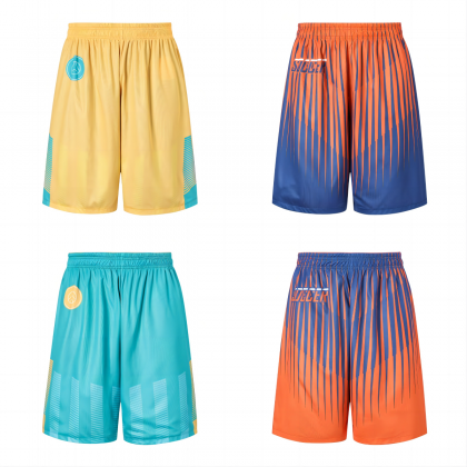 Unisex Adults 100% Polyester Sublimated Reversible Basketball Shorts
