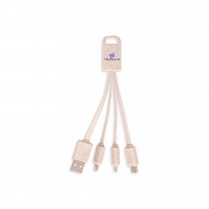 Wheat Straw Charging Cable - Square Shape B