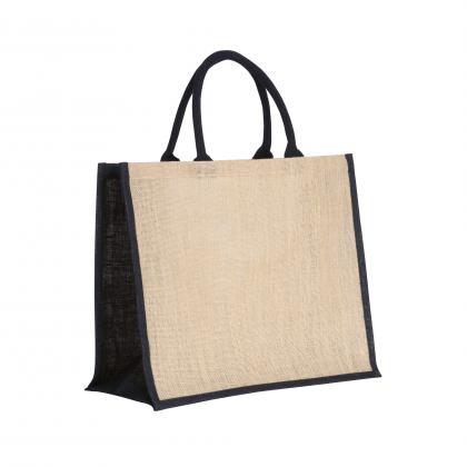Concord Jute bag natural or with choice of coloured trim