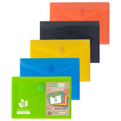 Eco-Eco A7 50% Recycled Press Stud Wallets