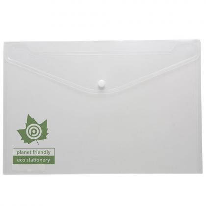 Eco-Eco A4 50% Recycled Clear Press Stud Wallets