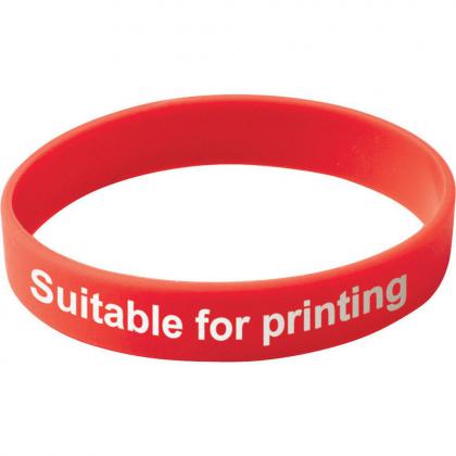 Adult Silicone Wristband (UK Stock: Red)