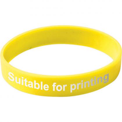 Adult Silicone Wristband (UK Stock: Yellow)
