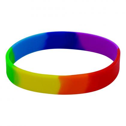 Adult Silicone Wristband (UK Stock: Multicoloured)