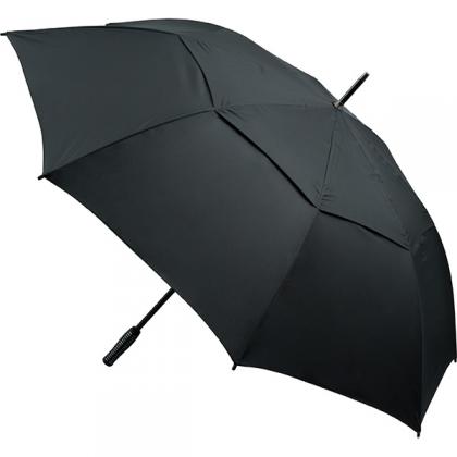 Automatic Opening Vented Golf Umbrella (All Black)