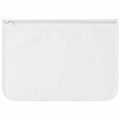 Nylon Document Wallet (All White)