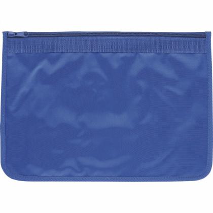 Nylon Document Wallet (All Royal Blue)