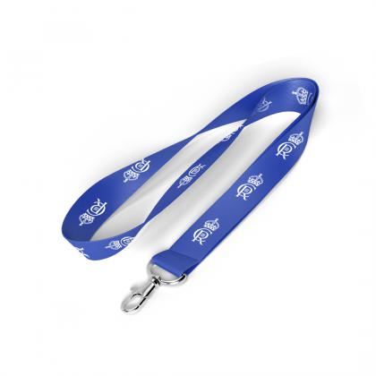 Flat Polyester Lanyard - Coronation
