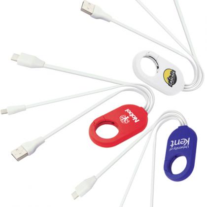 3-in-1 Long Arm USB Charging Cable - New TYPE-C Connector