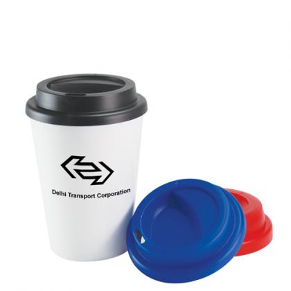 Plastic Double Wall Take Out Coffee Cup (12oz/340ml)