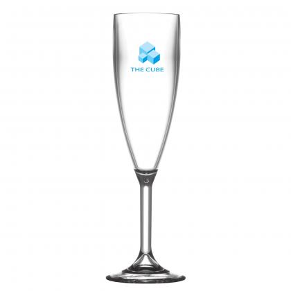 Reusable Plastic Champagne Flute (187ml/6.6oz) Clear