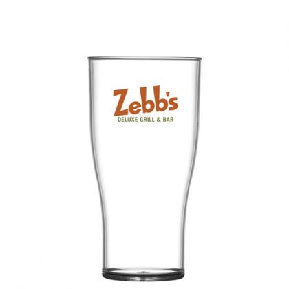 Reusable Plastic Tulip Beer Glass (568ml/20oz/Pint) - Polystyrene