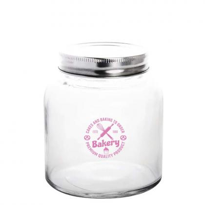 Vogue Glass Screw Top Dry Food Jar - 330ml