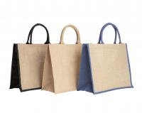 Concord Jute bag natural or with choice of coloured trim