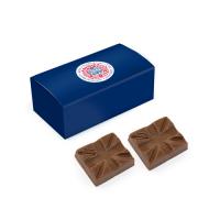Mini Eco Cuboid Box - Chocolate Union Jack Flags