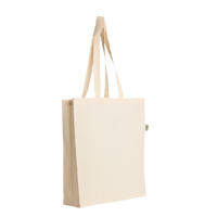 Endeavour  5oz Recycled gusseted recycled cotton tote shopper
