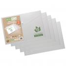 Eco-Eco A4  95% Recycled Clear Press Stud Wallets