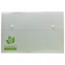 Eco-Eco A4  95% Recycled Clear Triple Storage Stud Wallet