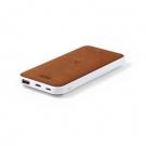 Recycled leather wireless power bank 8000 mAh, wireless charger 5W-10W