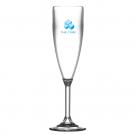Reusable Plastic Champagne Flute (187ml/6.6oz) Clear