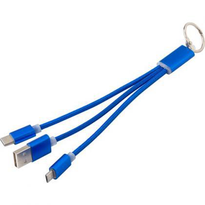 Aluminium cable set (Cobalt blue)