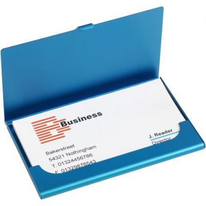 Aluminium card holder (Light blue)