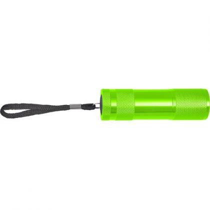 Aluminium metallic LED torch (Green)
