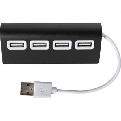 Aluminium USB hub (Black)