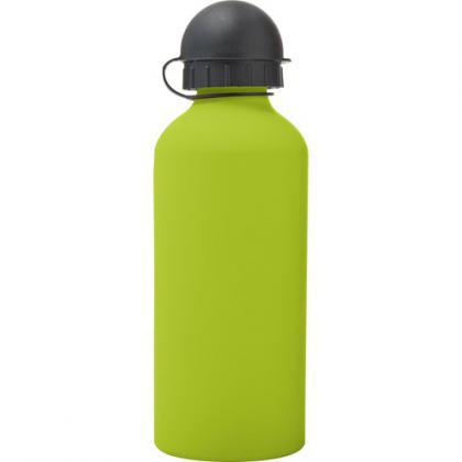 Aluminium water bottle (600 ml) (Lime)