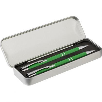 Aluminium writing set (Light green)