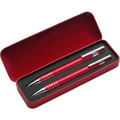 Ballpen and pencil (Red)