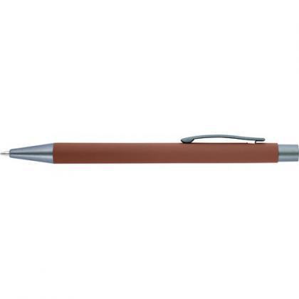 Ballpen with rubber finish (Brown)