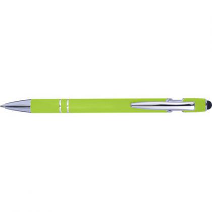Ballpen with rubber finish (Lime)