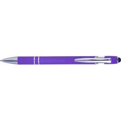 Ballpen with rubber finish (Purple)