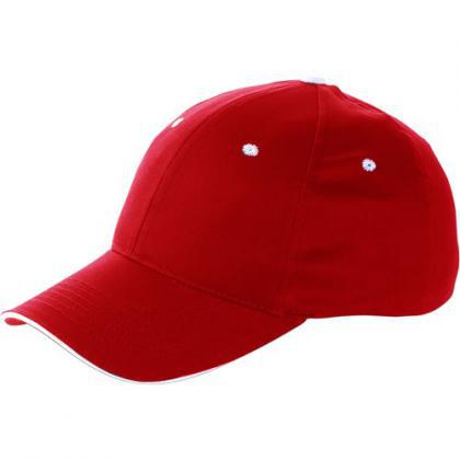 Cap with sandwich peak (Red)