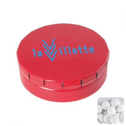 Click tin with dextrose mints (Red)