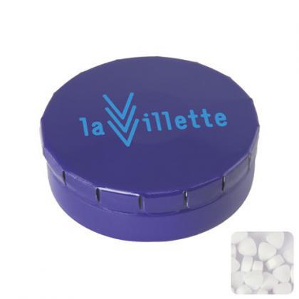 Click tin with extra strong mints (Blue)