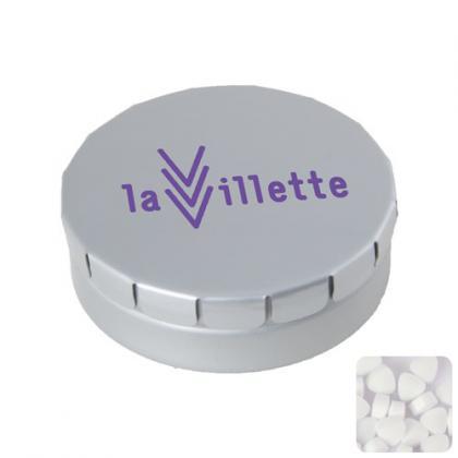 Click tin with extra strong mints (Light grey)