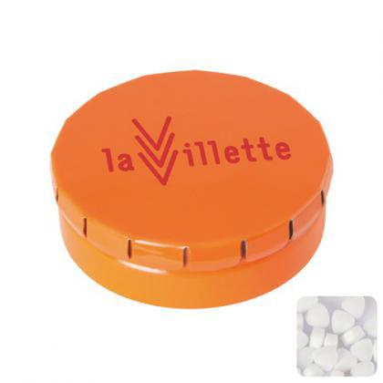 Click tin with extra strong mints (Orange)
