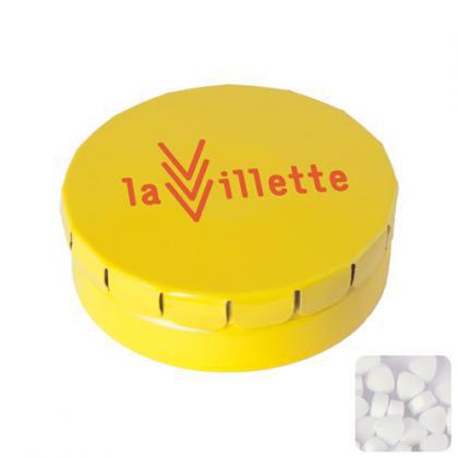 Click tin with extra strong mints (Yellow)