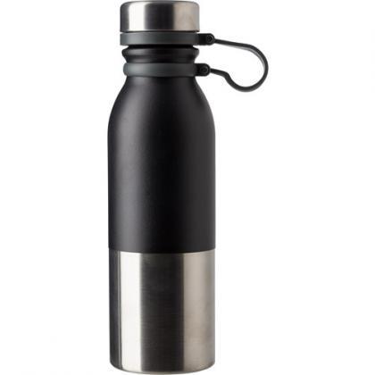Stainless steel bottle (600 ml) (Black)