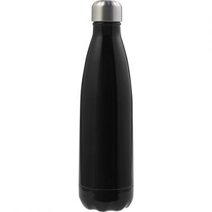 Stainless steel double walled bottle (500ml) (Black)