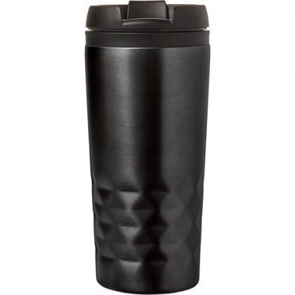 Steel travel mug (300ml) (Black)