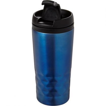 Steel travel mug (300ml) (Blue)