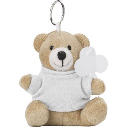 Teddy bear key ring (White)