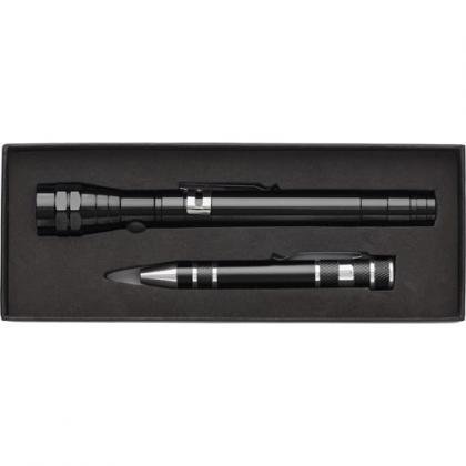 Torch and screwdriver (Black)