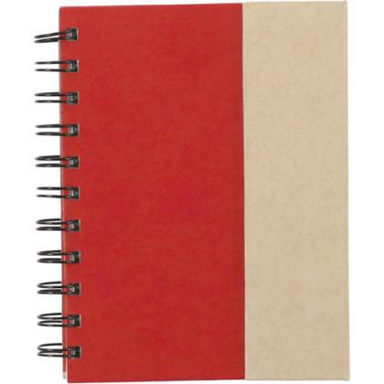 Wire bound notebook (Red)